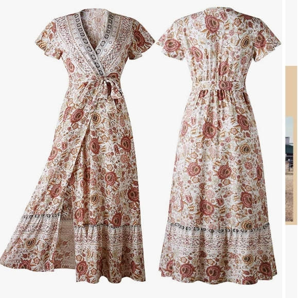 Pretty Garden Bohemian Floral Maxi Dress - Picture 14 of 15
